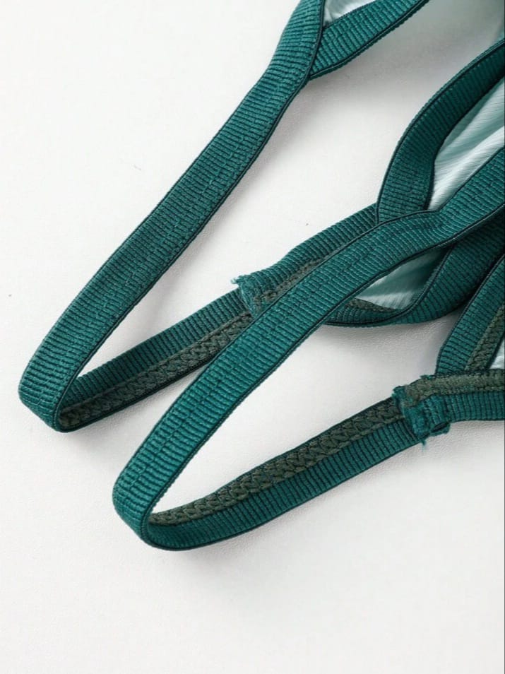 FANDY Men's Sexy Solid Color Mesh Adjustable Thong Underwear